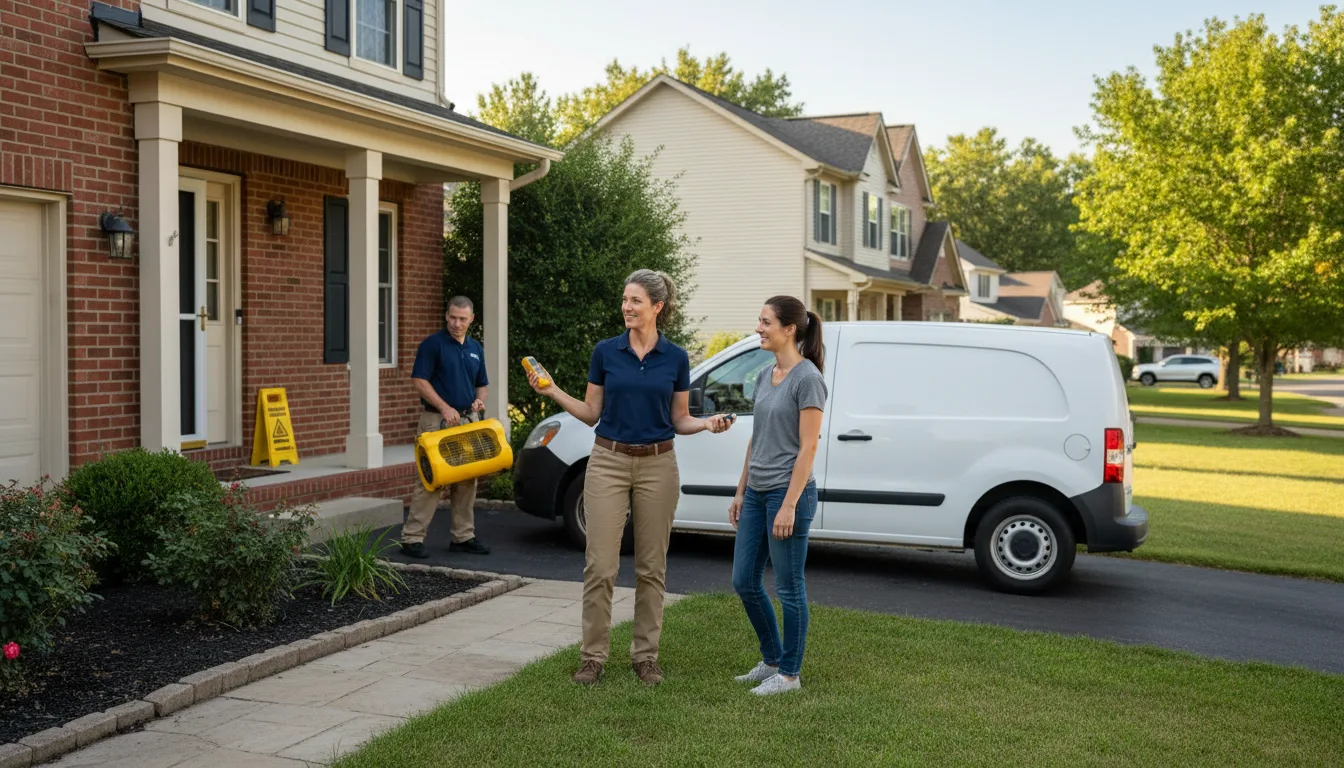Residential water damage restoration in Greenleaf, ID